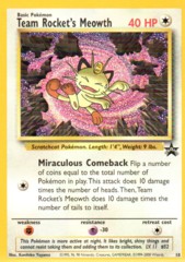 Team Rocket's Meowth - 18 - Promo Pokemon League (August 2000)